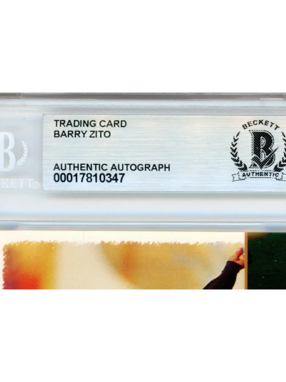 Barry Zito Signed 1999 Just Minors #250 Oakland Athletics Beckett BAS Slabbed